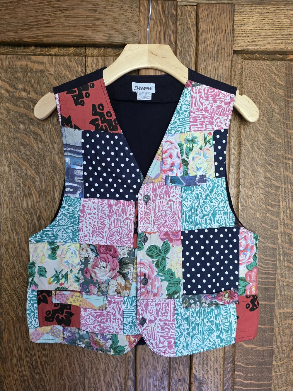 Vintage 90's Dreams Cottagecore Patchwork Cotton Vest